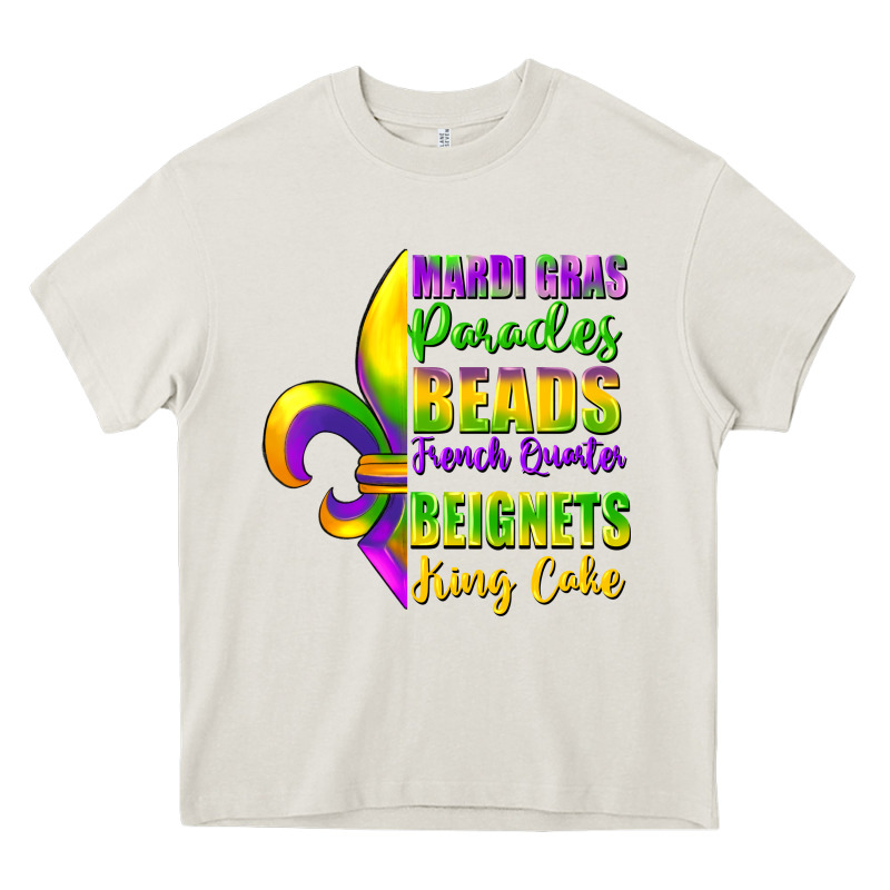 Mardi Gras Parades Beads Heavy Core Tee by FaDigitalArtStudio | Teevron