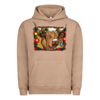 Pigment Burro highland cow christmas Urban Hoodie - RanaPortraitStore