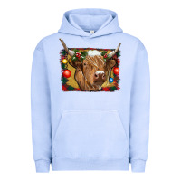 Pigment Grape Ice highland cow christmas Urban Hoodie - RanaPortraitStore