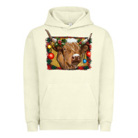 Pigment Pistachio highland cow christmas Urban Hoodie - RanaPortraitStore