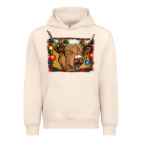 Sandshell highland cow christmas Urban Hoodie - RanaPortraitStore