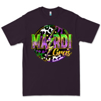 Plum mardi gras lightning Premium Tee - FaDigitalArtStudio