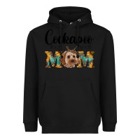 Black cockapoo mom western Heavyweight Hoodie - RanaPortraitStore