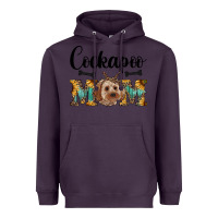 Plum cockapoo mom western Heavyweight Hoodie - RanaPortraitStore