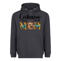 Smoke cockapoo mom western Heavyweight Hoodie - RanaPortraitStore
