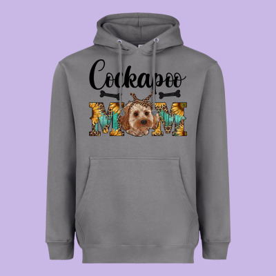 Cockapoo Mom Western Heavyweight Hoodie Designed By Ranaportraitstore