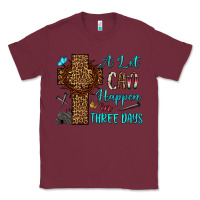 Burgundy Easter Day A lot can happen in three days Classic Tee - OliviaCreatesArt