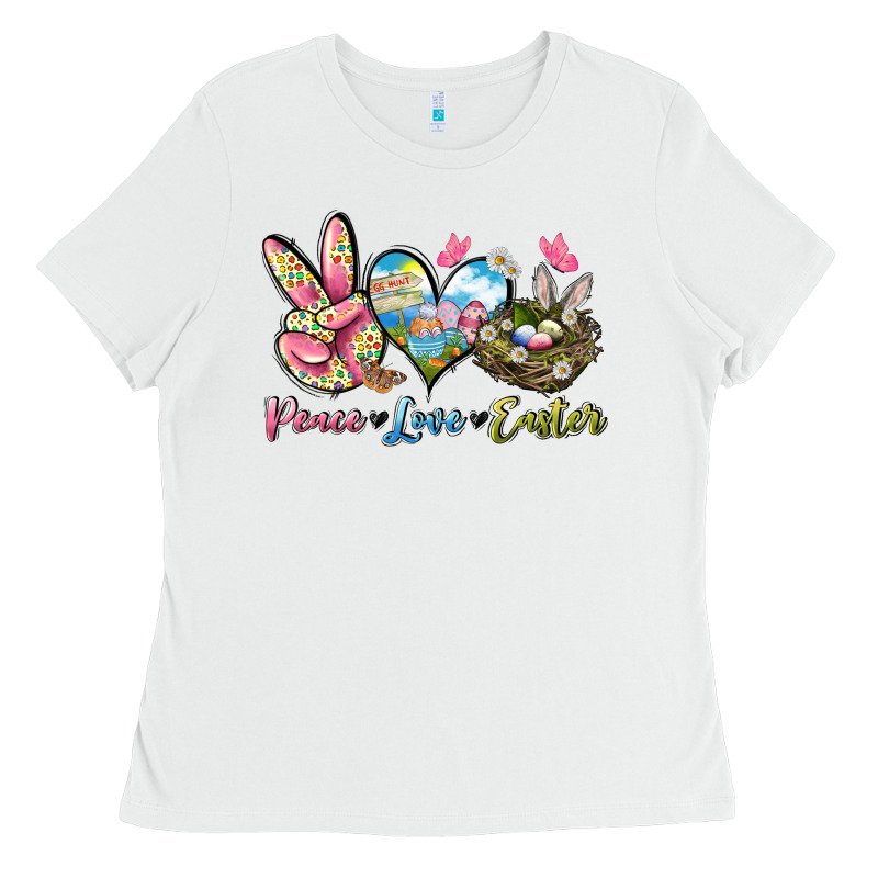 Peace Love Easter Ladies Tee by LillyAllenDesigns | Teevron