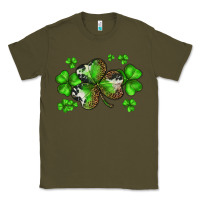 Army Green st. patricks day shamrocks Classic Tee - BarkalooDesign