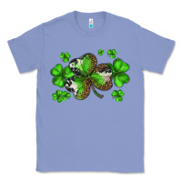 Colony Blue st. patricks day shamrocks Classic Tee - BarkalooDesign