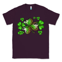 Plum st. patricks day shamrocks Classic Tee - BarkalooDesign