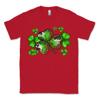 Red st. patricks day shamrocks Classic Tee - BarkalooDesign