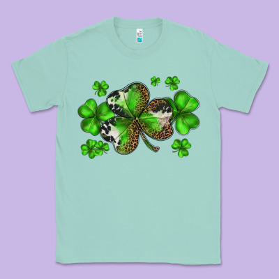 St. Patricks Day Shamrocks Classic Tee Designed By Barkaloodesign