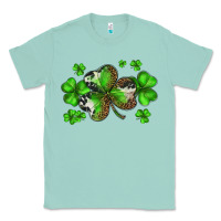 Seafoam st. patricks day shamrocks Classic Tee - BarkalooDesign