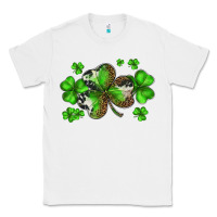 White st. patricks day shamrocks Classic Tee - BarkalooDesign