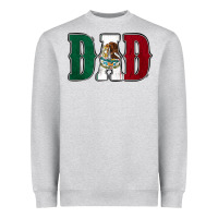Heather Grey Mexican Flag Dad Heavyweight Sweatshirt - Jasminsmagicworld