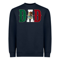 Navy Mexican Flag Dad Heavyweight Sweatshirt - Jasminsmagicworld