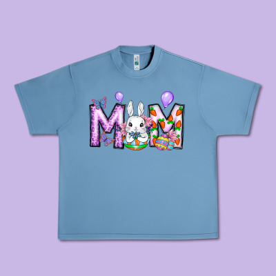 Easter Day Mom Urban Heavy Tee Designed By Cowhidedigitalart