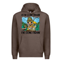 Coffee if i've gone missin' i've gone fishin' Premium Hoodie - BarkalooDesign