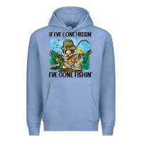 Colony Blue if i've gone missin' i've gone fishin' Premium Hoodie - BarkalooDesign