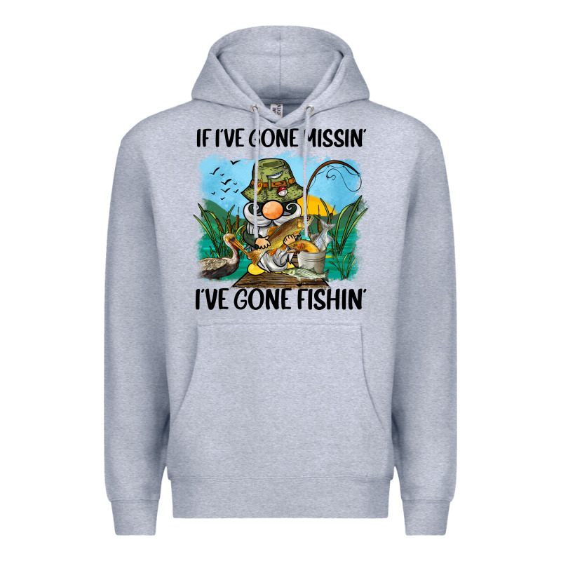 If I've Gone Missin' I've Gone Fishin' Premium Hoodie by BarkalooDesign | Teevron