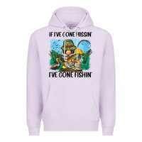 Lilac if i've gone missin' i've gone fishin' Premium Hoodie - BarkalooDesign