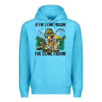 Ocean Blue if i've gone missin' i've gone fishin' Premium Hoodie - BarkalooDesign