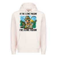 Pale Pink if i've gone missin' i've gone fishin' Premium Hoodie - BarkalooDesign