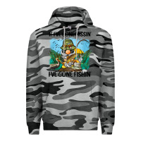 Slate Camo if i've gone missin' i've gone fishin' Premium Hoodie - BarkalooDesign