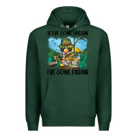 Sports Green if i've gone missin' i've gone fishin' Premium Hoodie - BarkalooDesign
