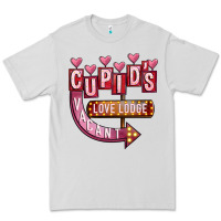 Dove Grey Valentines Day Cupid's Love Lodge Premium Tee - FaDigitalArtStudio