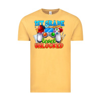 Vintage Mustard 1st Grade Level Unlocked Vintage Tee - CowhideDigitalArt