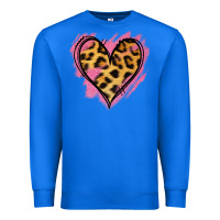 True Royal Leopard Pink Glitter Heart Premium Sweatshirt - Jasminsmagicworld