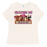 Bone valentines day heifers Ladies Tee - CowhideDigitalArt