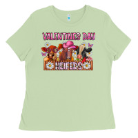 Matcha valentines day heifers Ladies Tee - CowhideDigitalArt