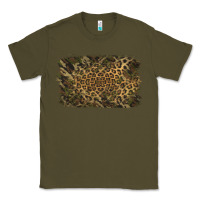 Army Green Camouflage Leopard Background Classic Tee - Jasminsmagicworld