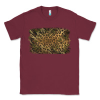 Burgundy Camouflage Leopard Background Classic Tee - Jasminsmagicworld