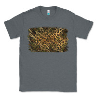 Charcoal Heather Camouflage Leopard Background Classic Tee - Jasminsmagicworld