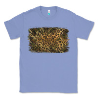 Colony Blue Camouflage Leopard Background Classic Tee - Jasminsmagicworld