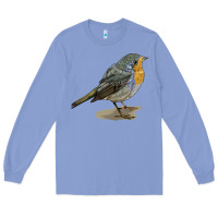 Colony Blue yellow breast Long Sleeve Tee - LillyAllenDesigns