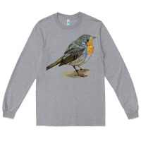 Heather Grey yellow breast Long Sleeve Tee - LillyAllenDesigns