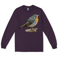 Plum yellow breast Long Sleeve Tee - LillyAllenDesigns