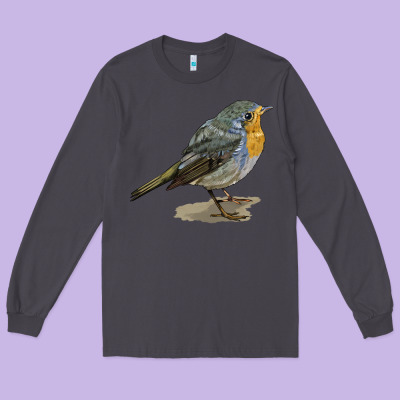 Yellow Breast Long Sleeve Tee Designed By Lillyallendesigns