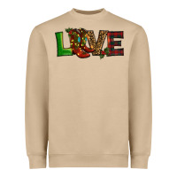 Mushroom Christmas boots love Heavyweight Sweatshirt - RanaPortraitStore