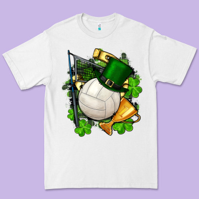 St.patrick's Day Volleyball Premium Tee Designed By Fadigitalartstudio