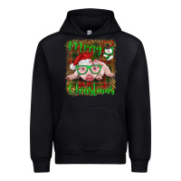 Black merry christmas baby pig Urban Hoodie - RanaPortraitStore
