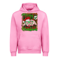 Fuchsia Pink merry christmas baby pig Urban Hoodie - RanaPortraitStore