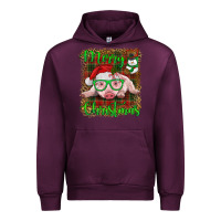 Mauve Wine merry christmas baby pig Urban Hoodie - RanaPortraitStore
