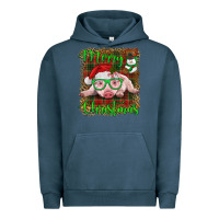 Pigment Midnight Navy merry christmas baby pig Urban Hoodie - RanaPortraitStore