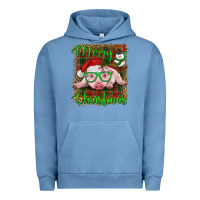 Pigment Pebble Blue merry christmas baby pig Urban Hoodie - RanaPortraitStore